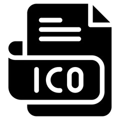 Vector Icon ico, file type, file format, file extension, document