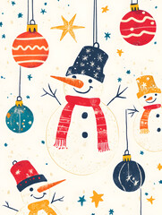 Christmas and New Year-themed graphic background