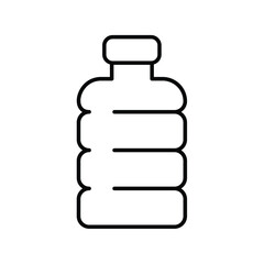 water bottle line icon with white background vector stock illustration