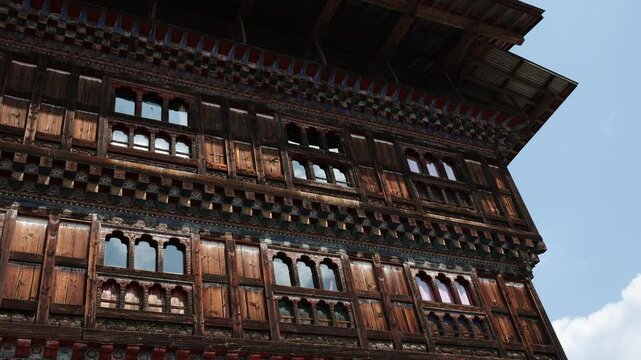 Ogyen Choling Palace and Museum facade, Bumthang, Ogyen Choling, Bhutan
