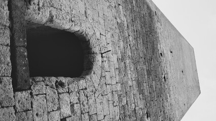 Tarquinia, Italy. Sunny day in Tarquinia. Bells of catholic church 