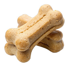 Dog bones 3d icon cartoon style isolated on transparent background cutout PNG