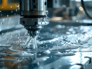 CNC machine creating a metal prototype