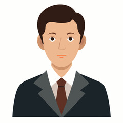 Man in suit and tie on white background