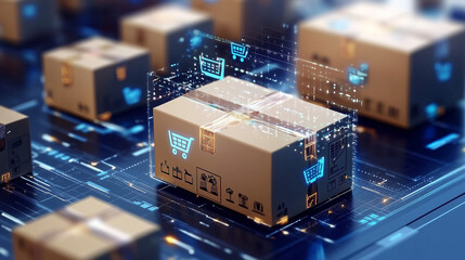 AI-driven supply chain optimization in e-commerce, streamlining logistics, inventory management, and delivery processes in real-time. The integration of artificial intelligence allows for predictive a