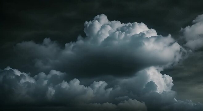 Very dark dark endler abyss cloud sky no light no land no tree no nothing but the only very dark sky with lot of clouds 4k animation