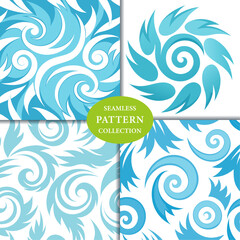 abstract frost swirls texture Seamless Pattern Background