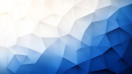 Obraz premium A modern blue and white geometric background featuring a series of triangular shapes, perfect for design and branding projects.