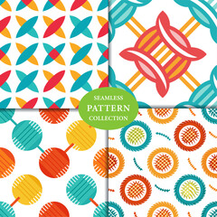 abstract thread stitches Seamless Pattern Background