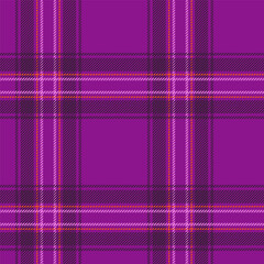 Scottish plaid seamless pattern with purple and orange