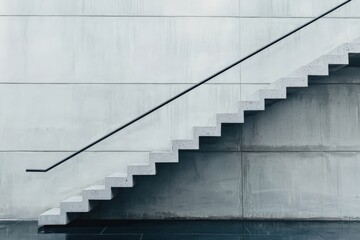 A staircase where only a few can reach the top, illustrating the difficulty of achieving wealth and social mobility