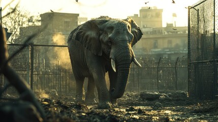 A powerful depiction of animal conservation efforts, with wildlife being protected and rehabilitated for a future in the wild.