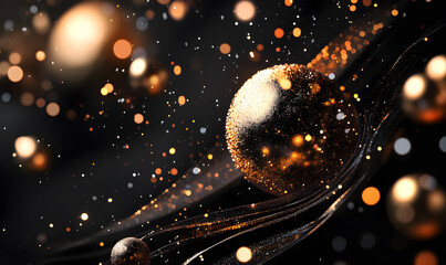 Obraz premium Christmas and New Year-themed graphic background