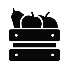 Grab this creatively designed icon of fruit basket in modern style, ready to use icon