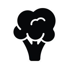 Broccoli vector design, isolated on white background, iron rich vegetable