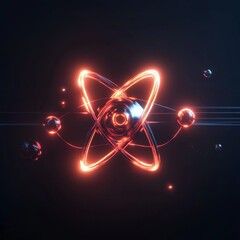 3D Formula Icon: Mathematical Expression in Physics Logo Illustration