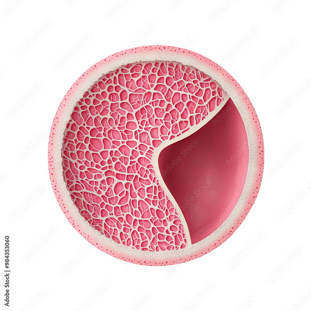 Aufkleber abstract representation of cellular structure on isolated background.