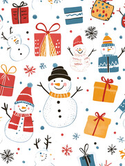 Christmas and New Year-themed graphic background