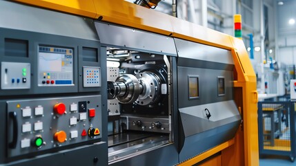 CNC machine with advanced monitoring systems