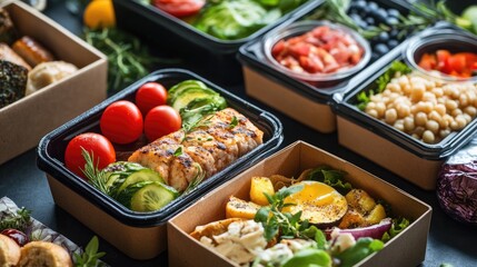 Boxed food with ready-to-eat, healthy options 