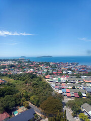 Fototapeta premium aerial view of the city
