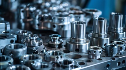 Highprecision CNC machining of metal parts