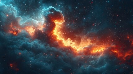 Naklejka premium Santa Claus flying across the night sky in his sleigh pulled by reindeer, the aurora borealis glowing in vibrant colors, casting a magical light on a snow-covered wilderness below, with twinkling star