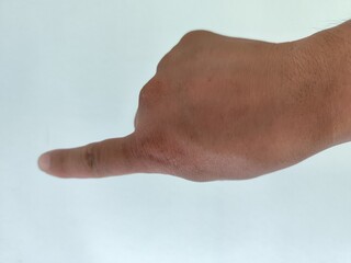 finger pointing finger