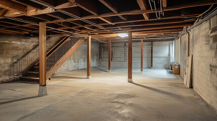 An empty basement