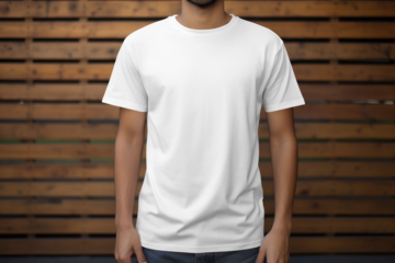 PNG men's t-shirt  mockup, transparent design
