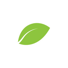 Natural leaf logo icon illustration
