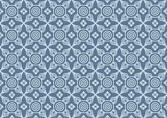 Geometric line Floral Abstract Kaleidoscope Texture Background Seamless Pattern