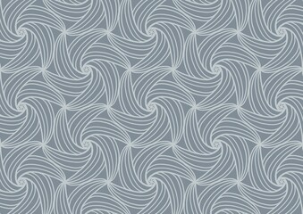 Fototapeta premium Abstract Hexagonal Wirl Line Simple Minimal Texture Background Seamless Pattetn
