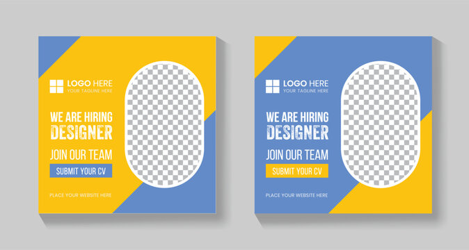 Job Hiring Social Media Post Template