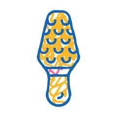 manual callus remover doodle icon sketch vector. manual callus remover sign. isolated symbol illustration