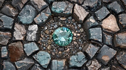 Precious gems appear magnificent in this art. Stone gemstones are awesome.