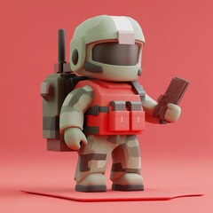 Naklejka premium 3D Planning Icon: Short Term Strategy for Immediate Goals Logo Illustration