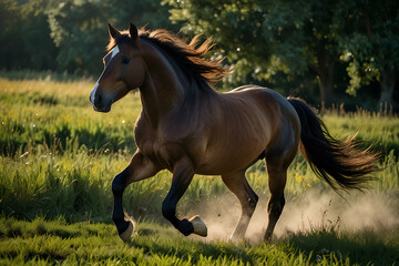 Obraz premium horse in the meadow 