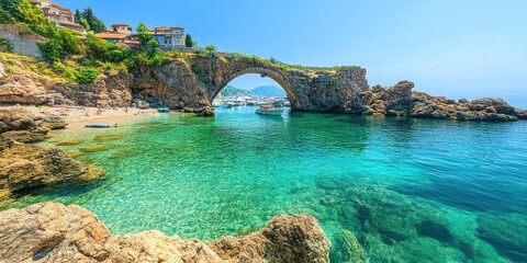 The harbor of Alanya on a beautiful summer day. Turkey