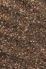 black and white chia seeds for a healthy diet