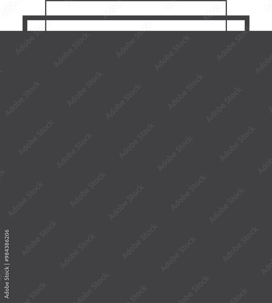 Poster square black gradient frame with blended line effect. geometric shape