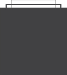 Square black gradient frame with blended line effect. Geometric shape
