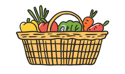 fruits and vegetable herbal concept  for background or 2d illustrator cartoon.