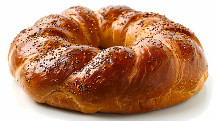 Pain Couronne isolated white background