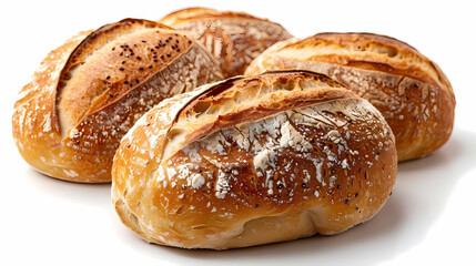 sourdough isolated white background