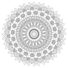 Unique Mandala Coloring Pages with Geometric Designs