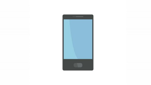 animation of smartphone computer icon