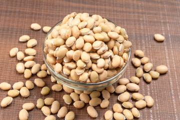 Assorted different types of beans and cereals grains. Set of indispensable sources of protein for a healthy lifestyle. Everyday use at Indian households.