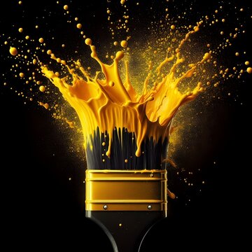 Energetic paintbrush photography
Detailed paintbrush bristles