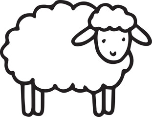 Sheep sketch vector illustration